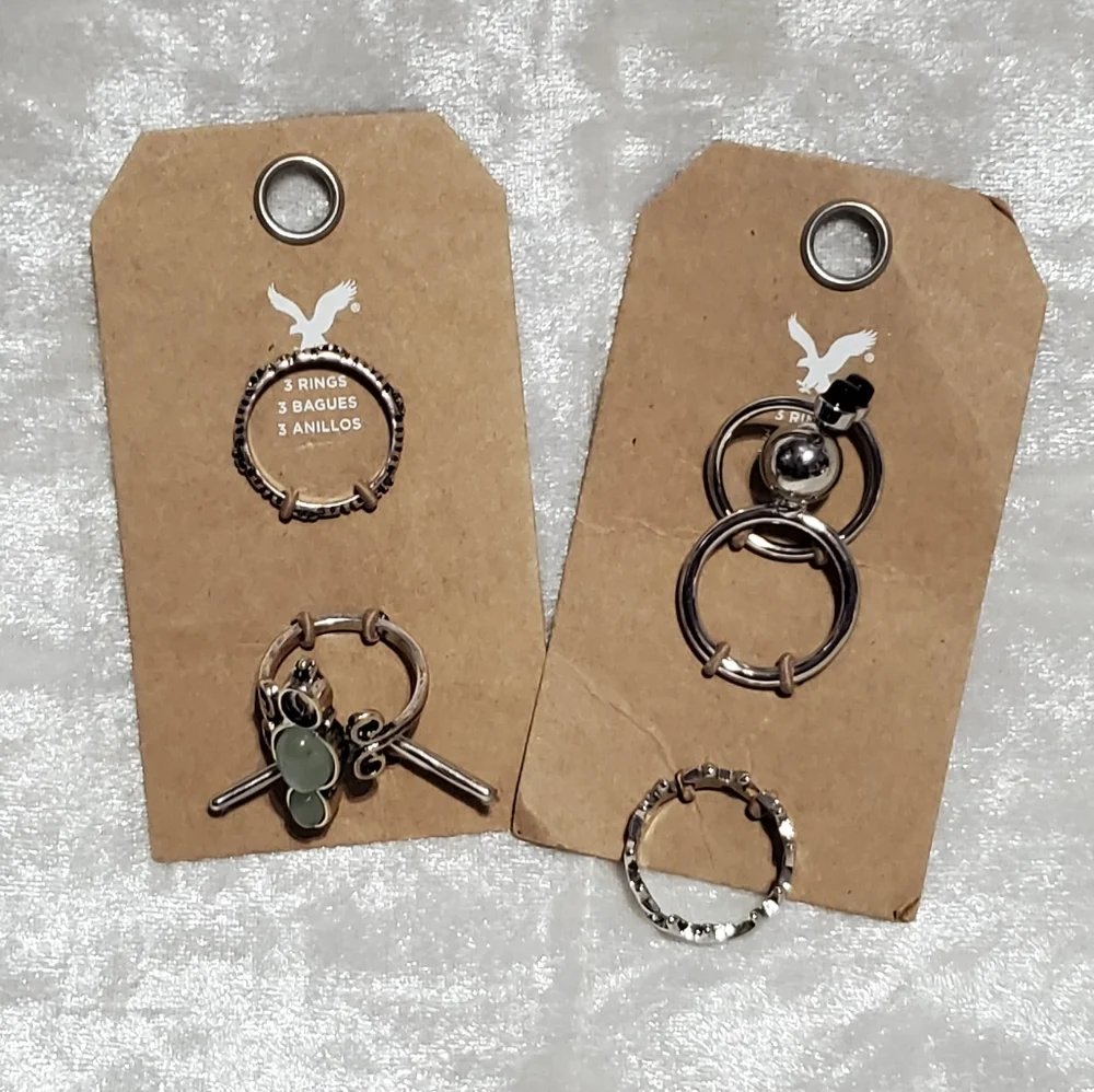 American Eagle Outfitter 5 Ring Set Size 7